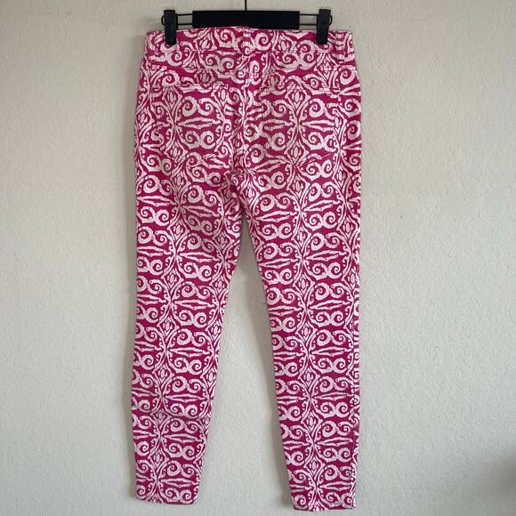 Vineyard Vines Mid-Rise Salt Island Tile Printed Skinny Jeans Women’s - Size 4 - Picture 3 of 7
